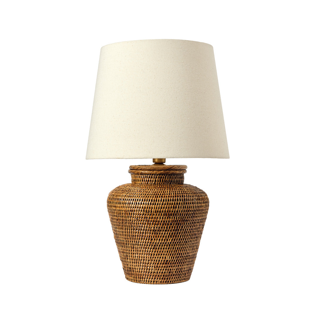 Rattan Abajur - Natürel