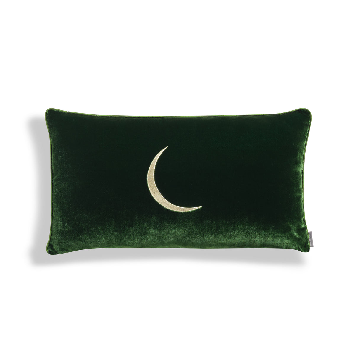 Crescent İpek Kadife Yastık - Bordo