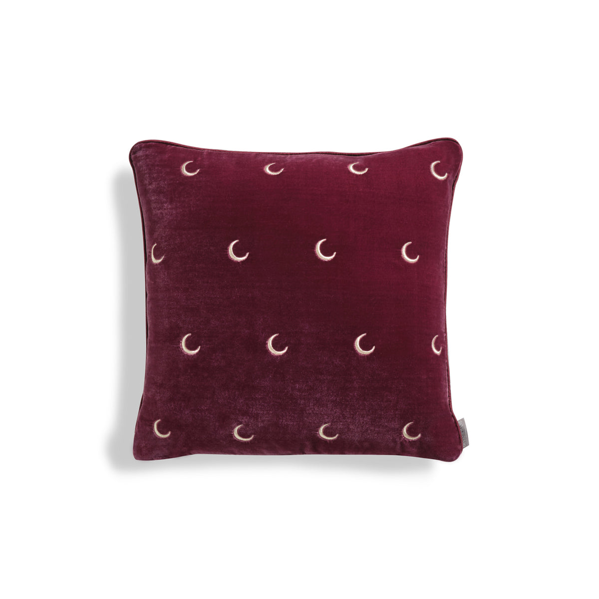 Moon İpek Kadife Yastık - Bordo