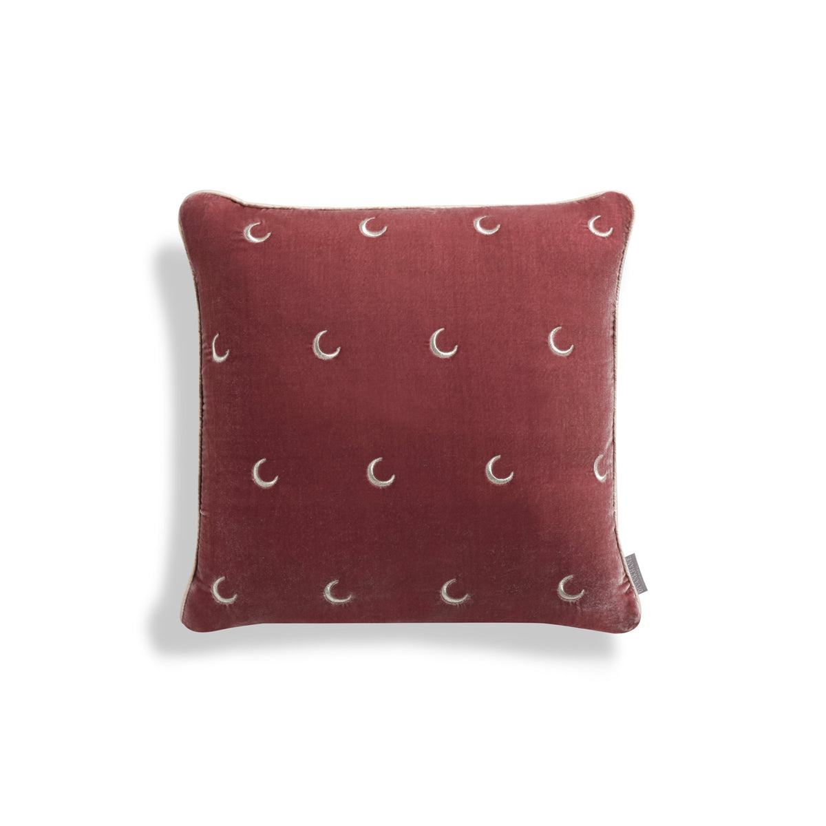Moon İpek Kadife Yastık - Bordo