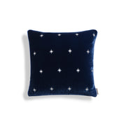 Star Silk Velvet Decorative Pillow - Navy Blue